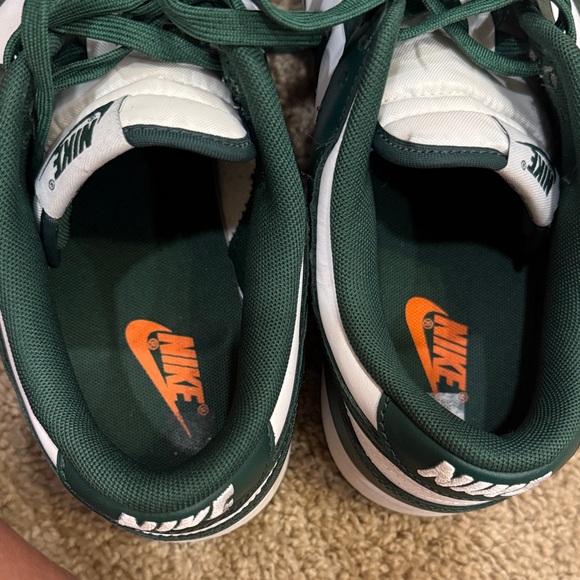 Nike Men's Forest Green and White Sneakers - Picture 5 of 6